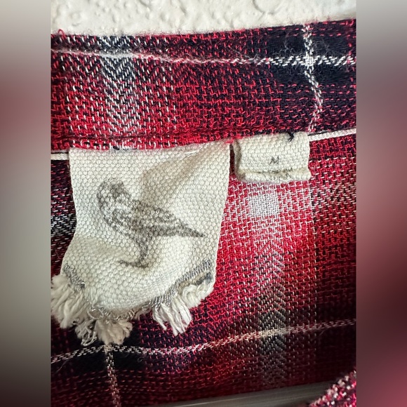 Women’s White Crow Hour of Darkness Red Plaid to ombré LongSleeve Medium - Picture 5 of 11